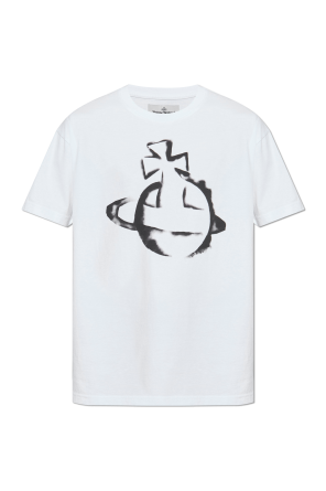 【送料&関税込】Vivienne Westwood Black Crewneck T-shirt Wit Vivienne Westwood - Cotton crew-neck T-shirt black - The Corner